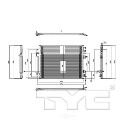 TYC A/C Condenser, FQPX-TYC-3897