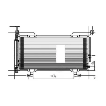 TYC air conditioning condenser FQPX-TYC-4454 Engine Performance