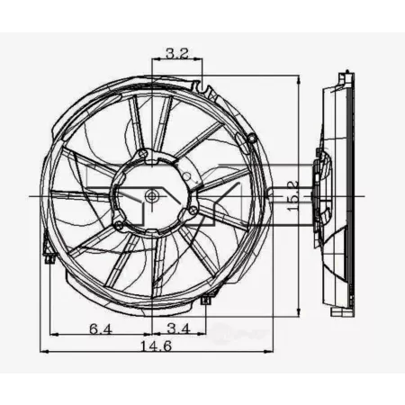 TYC Engine Cooling Fan Assembly FQPX-TYC-600310 Engine Performance