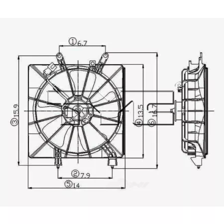 TYC Engine Cooling Fan Assembly FQPX-TYC-600380 Engine Performance