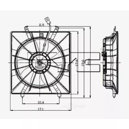 TYC engine cooling fan FQPX-TYC-600410 Engine Performance