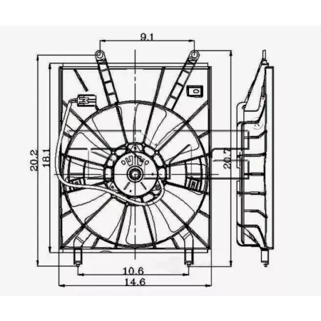 TYC engine cooling fan FQPX-TYC-600470 Engine Performance