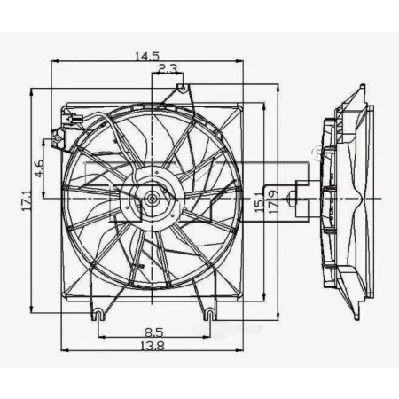 TYC Engine Cooling Fan Assembly FQPX-TYC-600480 Engine Performance