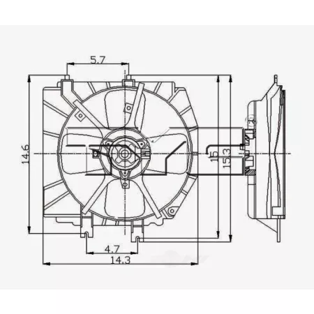 TYC Engine Cooling Fan Assembly FQPX-TYC-600490 Engine Performance