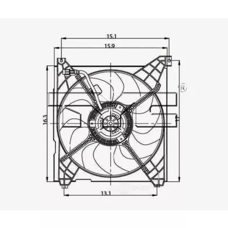 TYC engine cooling fan FQPX-TYC-600610 Engine Performance