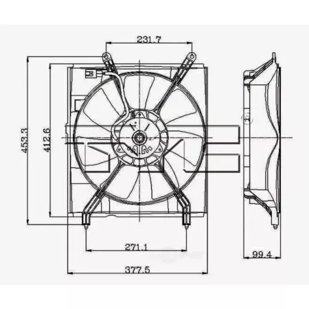 TYC Engine Cooling Fan Assembly FQPX-TYC-600870 Engine Performance