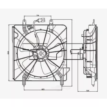 TYC Engine Cooling Fan Assembly FQPX-TYC-600940 Engine Performance