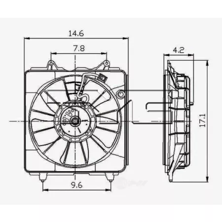 TYC Engine Cooling Fan Assembly FQPX-TYC-600970 Engine Performance