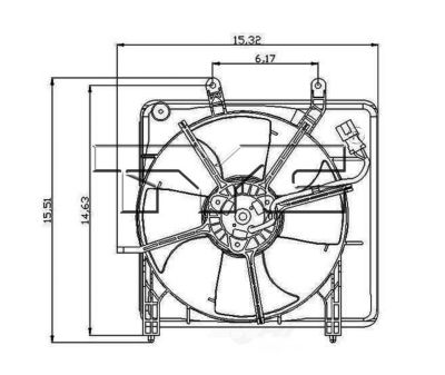 TYC Engine Cooling Fan Assembly, FQPX-TYC-601010