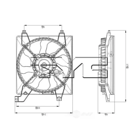 TYC Engine Cooling Fan Assembly FQPX-TYC-601080 Engine Performance