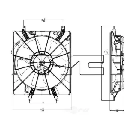 TYC Engine Cooling Fan Assembly FQPX-TYC-601150 Engine Performance