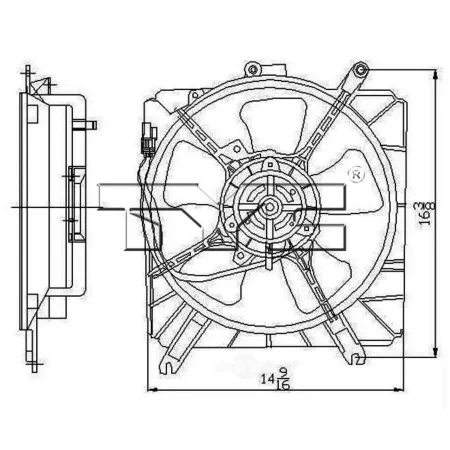 TYC Engine Cooling Fan Assembly FQPX-TYC-601160 Engine Performance