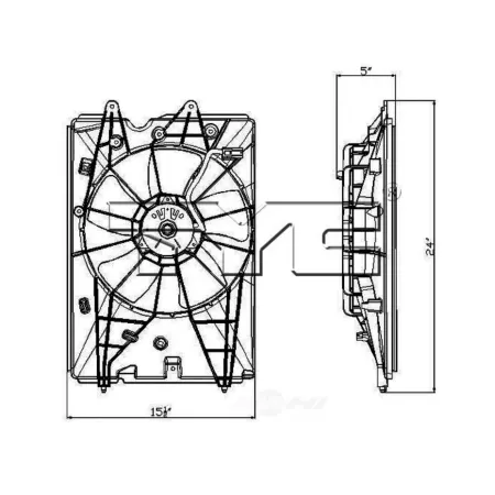 TYC Engine Cooling Fan Assembly FQPX-TYC-601230 Engine Performance