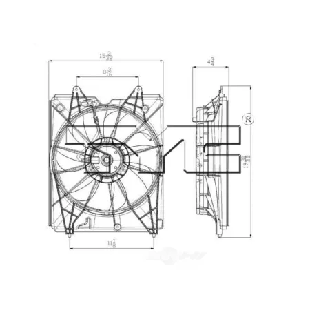 TYC Engine Cooling Fan Assembly FQPX-TYC-601360 Engine Performance