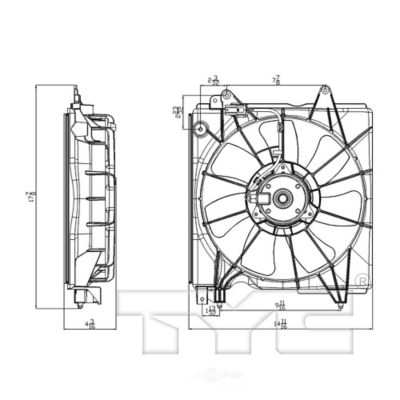 TYC Engine Cooling Fan Assembly, FQPX-TYC-601410