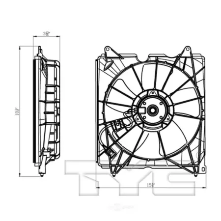 TYC engine cooling fan FQPX-TYC-601420 Engine Performance