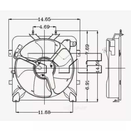 TYC Engine Cooling Fan Pulley FQPX-TYC-610070 Engine Performance