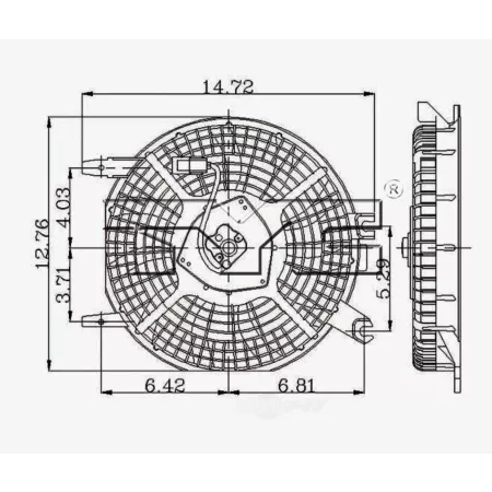 TYC Engine Cooling Fan Pulley FQPX-TYC-610160 Engine Performance