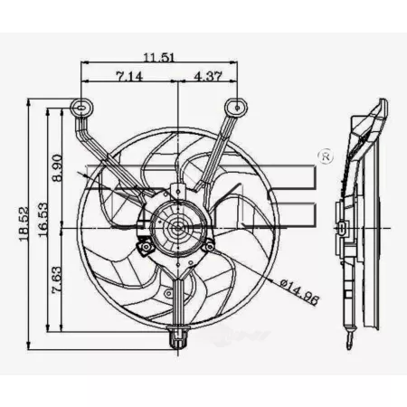 TYC Engine Cooling Fan Pulley FQPX-TYC-610230 Engine Performance