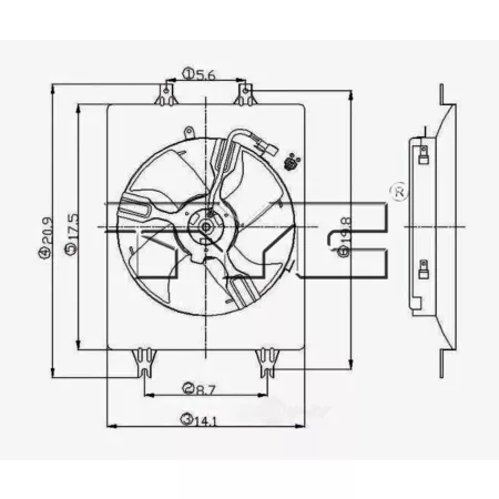 TYC Engine Cooling Fan Pulley FQPX-TYC-610410 Engine Performance