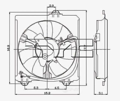 TYC Engine Cooling Fan Pulley, FQPX-TYC-610460