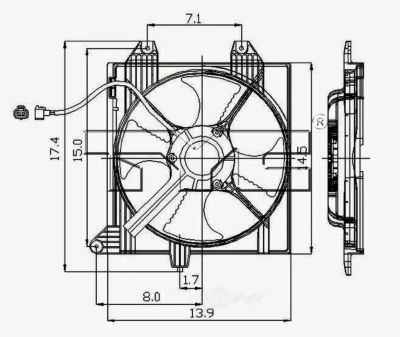 TYC Engine Cooling Fan Pulley, FQPX-TYC-610510