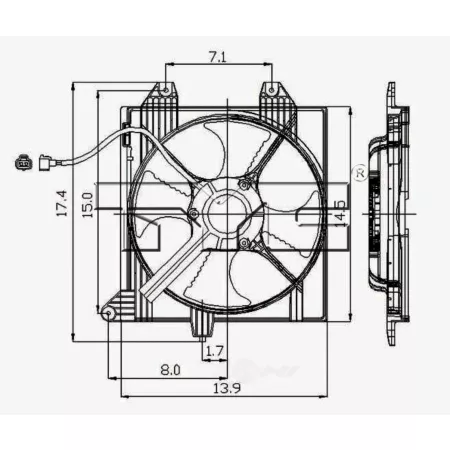 TYC Engine Cooling Fan Pulley FQPX-TYC-610510 Engine Performance