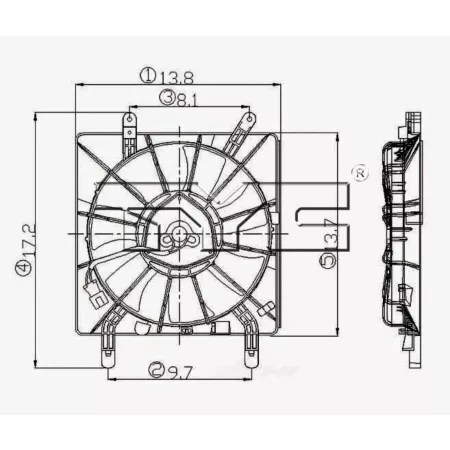 TYC Engine Cooling Fan Pulley FQPX-TYC-610600 Engine Performance