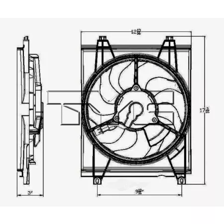 TYC Engine Cooling Fan Pulley FQPX-TYC-610890 Engine Performance