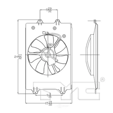 TYC Engine Cooling Fan Pulley FQPX-TYC-611060 Engine Performance