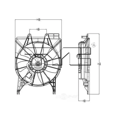 TYC Engine Cooling Fan Pulley FQPX-TYC-611120 Engine Performance