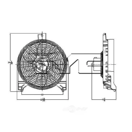 TYC Engine Cooling Fan Pulley FQPX-TYC-611180 Engine Performance