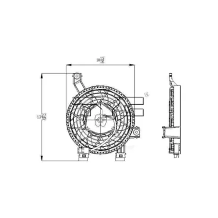 TYC Air Conditioning Condenser Fan Assembly FQPX-TYC-611270 Engine Performance