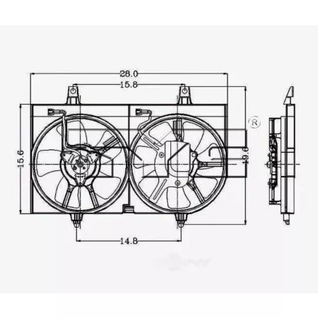 TYC Dual Radiator and Condenser Fan Combo FQPX-TYC-620020 Engine Performance