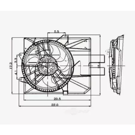 TYC Dual Radiator and Condenser Fan Combo FQPX-TYC-620240 Engine Performance