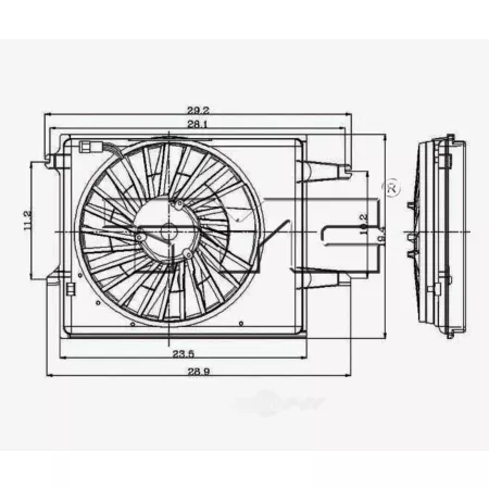 TYC Dual Radiator and Condenser Fan Combo FQPX-TYC-620350 Engine Performance