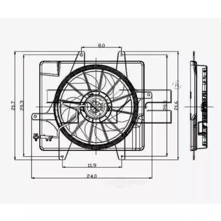 TYC Dual Radiator and Condenser Fan Combo FQPX-TYC-620440 Engine Performance