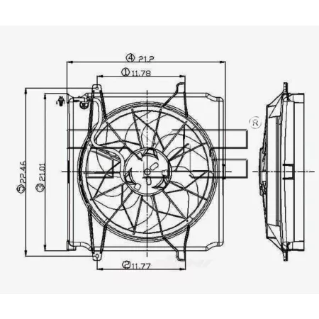 TYC Dual Condenser Radiator and Fan Assembly FQPX-TYC-620520 Engine Performance