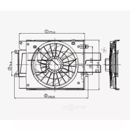 TYC Dual Radiator and Condenser Fan Combo FQPX-TYC-620530 Engine Performance