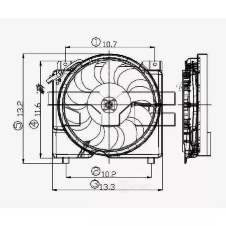 TYC Dual Condenser Radiator and Fan Assembly FQPX-TYC-620560 Engine Performance