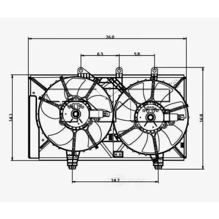 TYC Dual Condenser Radiator and Fan Assembly FQPX-TYC-620740 Engine Performance