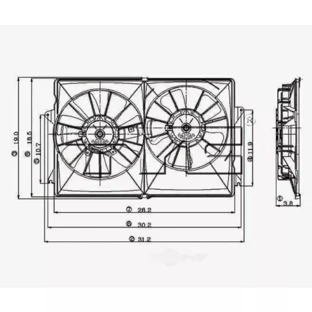 TYC Dual Radiator and Condenser Fan Combo FQPX-TYC-620840 Engine Performance