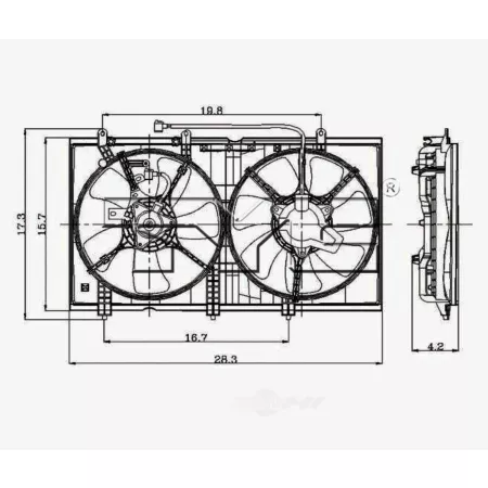 TYC Dual Radiator and Condenser Fan Combo FQPX-TYC-620930 Engine Performance