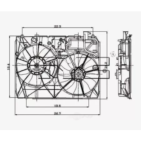 TYC Dual Radiator and Condenser Fan Combo FQPX-TYC-620960 Engine Performance