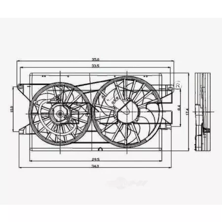 TYC Dual Radiator and Condenser Fan Combo FQPX-TYC-621010 Engine Performance