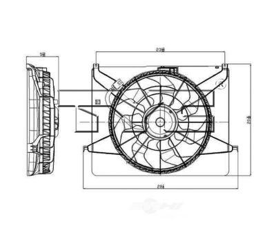 TYC Dual Radiator and Condenser Fan Assembly, FQPX-TYC-621260 at ...