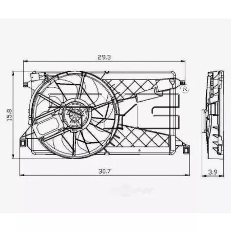 TYC Dual Radiator and Condenser Fan Combo FQPX-TYC-621270 Engine Performance