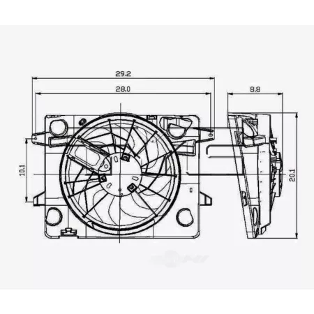 TYC Dual Radiator and Condenser Fan Combo FQPX-TYC-621290 Engine Performance