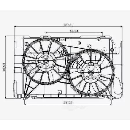 TYC Dual Radiator and Condenser Fan Combo FQPX-TYC-621320 Engine Performance