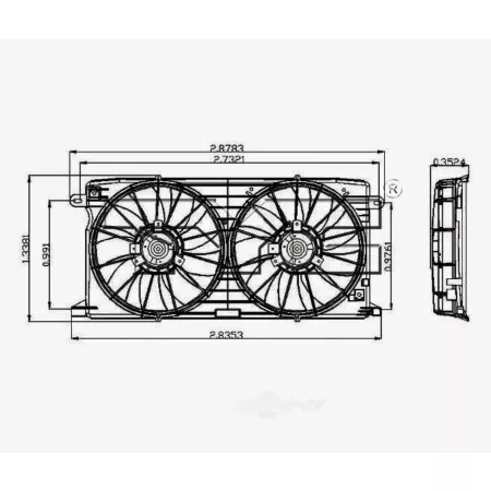 TYC Dual Radiator and Condenser Fan Combo FQPX-TYC-621390 Engine Performance